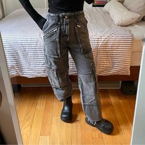 AMIRI Women's Cargo Loose Straight Jeans US 25